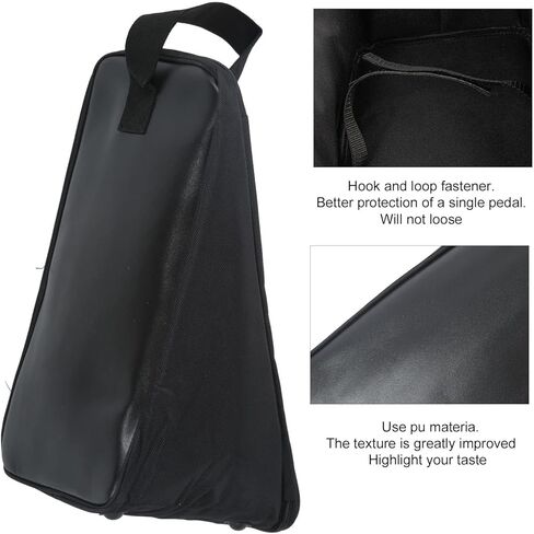 حقيبة دواسة واحدة من Walfront، وحدة تخزين دواسة طبلة من قماش أكسفورد من البولي يوريثان للموسيقيين، 48.5 سم لطبل الجهير والإكسسوارات in Kuwait