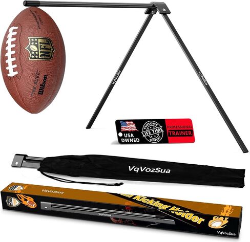 Football Kicking Tee Stand, Field Goal Punter Kick Off Holder Compatible with All Football Sizes, Portable Football Accessories Practice Gifts for Tracker in Saudi Arabia