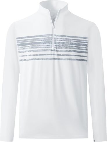 M MAELREG Men's Quarter Zip Pullover Lightweight Mock Neck Long Sleeve Midlayer Athletic Golf Half Zip Sweatshirt for Men in Saudi Arabia