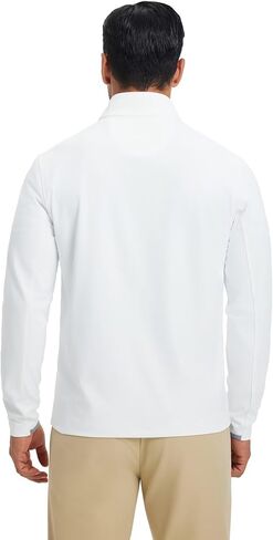 M MAELREG Men's Quarter Zip Pullover Lightweight Mock Neck Long Sleeve Midlayer Athletic Golf Half Zip Sweatshirt for Men in Saudi Arabia