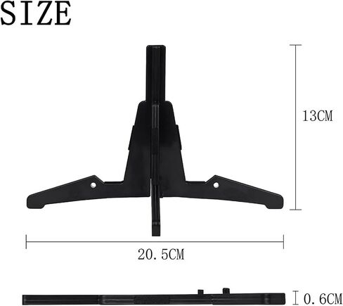 Colaxi Portable Clarinet Flute Support Holder Stable Base Lightweight Accessory Anti Slip Compact Design Universal Fit Display Stand, Black in Saudi Arabia