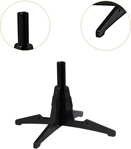 Colaxi Portable Clarinet Flute Support Holder Stable Base Lightweight Accessory Anti Slip Compact Design Universal Fit Display Stand, Black in Saudi Arabia