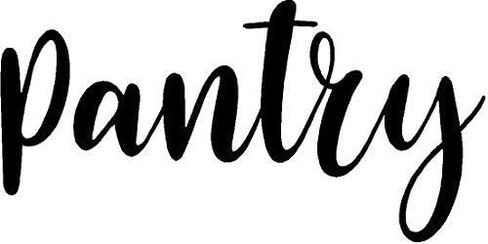 CreativeSignsnDesigns Door Vinyl Decal - Pantry, Restroom, Closet Water, Closet, Laundry, Office, toilettes, Bathroom (Pantry, Black) in Saudi Arabia