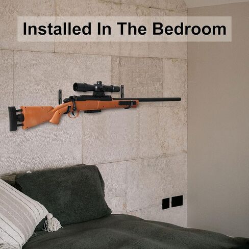 GOHIKING Gun Rack Storage Rifles Shotgun Hooks Wall Mount Hangers for Any Rifles Shotguns Archery Bow with Soft Padding and Heavy Duty Steel… in Saudi Arabia