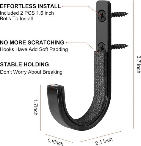 GOHIKING Gun Rack Storage Rifles Shotgun Hooks Wall Mount Hangers for Any Rifles Shotguns Archery Bow with Soft Padding and Heavy Duty Steel… in Saudi Arabia