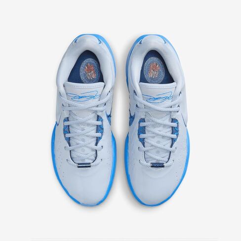 حذاء كرة السلة Lebron XXI Big Kids (FV1210-400، Light Armory Blue/Blue Hero/Ashen Slate/Court Blue) مقاس 5 in Saudi Arabia