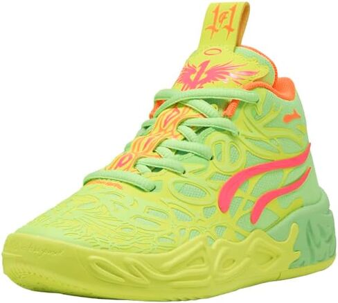 PUMA Kids Boys Mb.04 Gem Basketball Sneakers Shoes - Yellow in Saudi Arabia