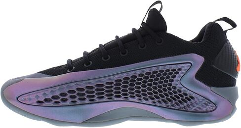 adidas Unisex Big Kids Anthony Edwards 1 Low Iron Metallic Basketball Shoes, Iron Metallic/Core Black/Solar Orange, US 4.5 Big Kids in Saudi Arabia