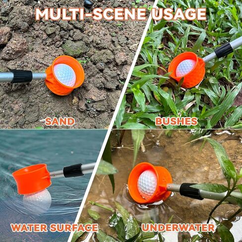 SPEENSUN Golf Ball Retriever Telescopic,Golf Ball Water Retriever,Max 12Ft Lightweight Aluminum Alloy Golf Ball Grabber,Not Easy to Break and No Corrosion Golf Ball Retriever for Water and Bushes in Kuwait