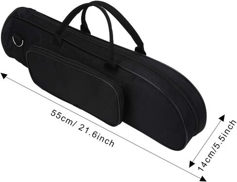 Alomejor Trumpet Bag Oxford Cloth Shockproof Trumpet Case with Shoulder Strap and Gripped Handle for Trumpeter(Black) in Saudi Arabia