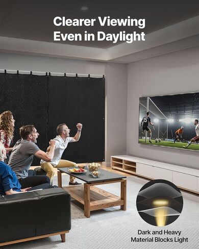 VEVOR Sound Dampening Blankets, Soundproof Curtains with 80 x 48 in, Soundproof Blanket with Grommets, Studio Grommeted Blanket, for Window, Door, Light Blocker, Music Recording, Black in Saudi Arabia