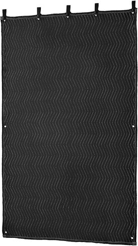 VEVOR Sound Dampening Blankets, Soundproof Curtains with 80 x 48 in, Soundproof Blanket with Grommets, Studio Grommeted Blanket, for Window, Door, Light Blocker, Music Recording, Black in Saudi Arabia