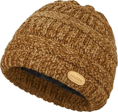 Sukeen Kids Winter Hat Chenille Knit Beanie Hat with Lined for Girls Boys Toddlers Ages 3-8 Warm Skull Caps for Ourdoor in Saudi Arabia