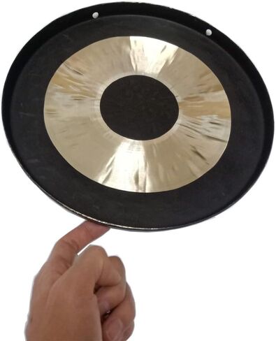 أدوات قرع RUIMIMI Gong، غونغ نحاسي صيني مع مضرب خشبي 11.8 بوصة (30 سم)، مكتب غونغ كبير للتأمل مع مطرقة (11.8 بوصة) in Kuwait