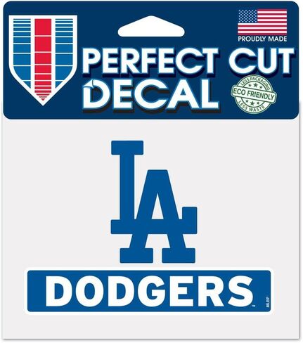 Wincraft MLB Los Angeles Dodgers WCR18004014 Perfect Cut Color Decal, 4.5" x 5.75" in Saudi Arabia