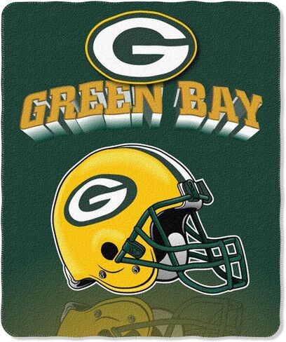 غطاء صوف Gridiron من NFL Green Bay Packers، مقاس 50 بوصة × 60 بوصة in Saudi Arabia