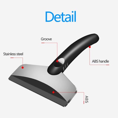 Compact Stainless Steel Snow Shovel for Car Windshield and Window Cleaning, Durable and Portable Design in Saudi Arabia
