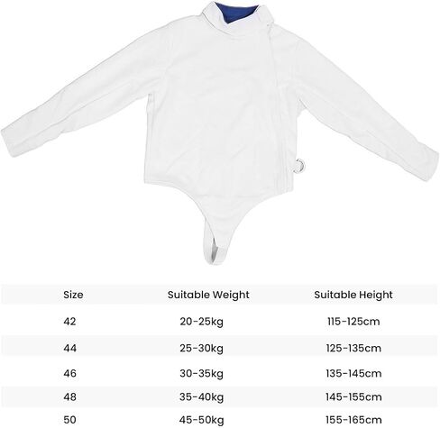 Fencing Jacket for Foil Epee Saber Youth Fencing Sport Uniform for Training Anti Puncture Thickened CE350N in Saudi Arabia