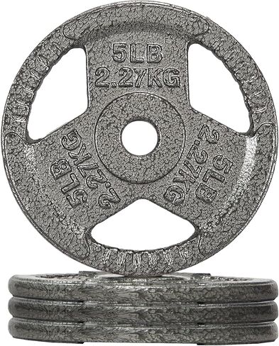 Fitvids Cast Iron 1-Inch Standard Weight Plate for Strength Training & Weightlifting, Multiple Weights Available in Saudi Arabia
