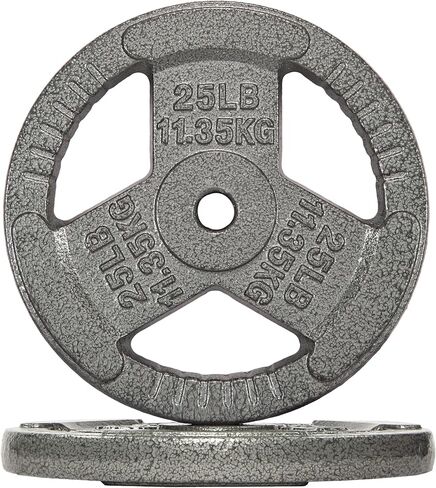 Fitvids Cast Iron 1-Inch Standard Weight Plate for Strength Training & Weightlifting, Multiple Weights Available in Saudi Arabia