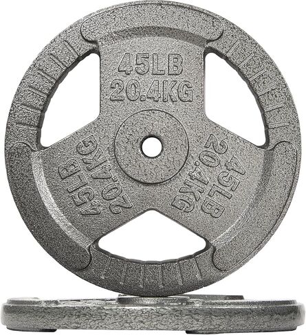 Fitvids Cast Iron 1-Inch Standard Weight Plate for Strength Training & Weightlifting, Multiple Weights Available in Saudi Arabia