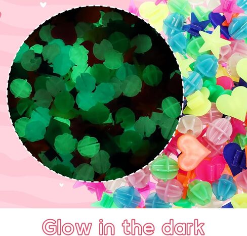 210 قطعة من الخرز المتكلم بالدراجة يتوهج في الظلام، ملون للدراجات، مشبك بلاستيكي لركوب الدراجات، خرز عجلة الدراجة، خرز متنوع الألوان، خرز لتزيين دائري لإصدار أصوات in Kuwait