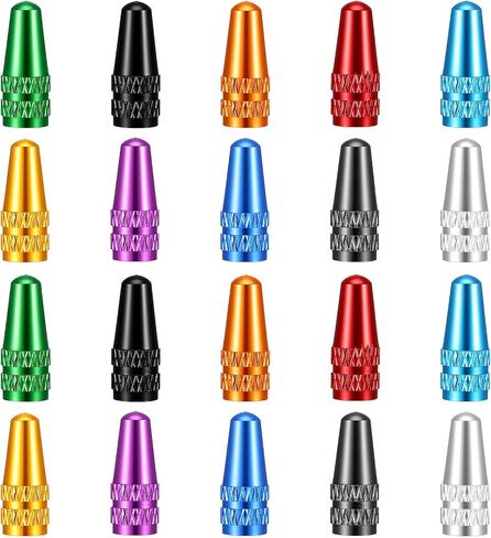 20 Pieces Presta Valve Caps, 10 Colors Bike Valve Cap, Presta Valve Stem Cap Dust Covers Aluminum Bike Tire Caps French Bicycle Air Tire Caps in Saudi Arabia