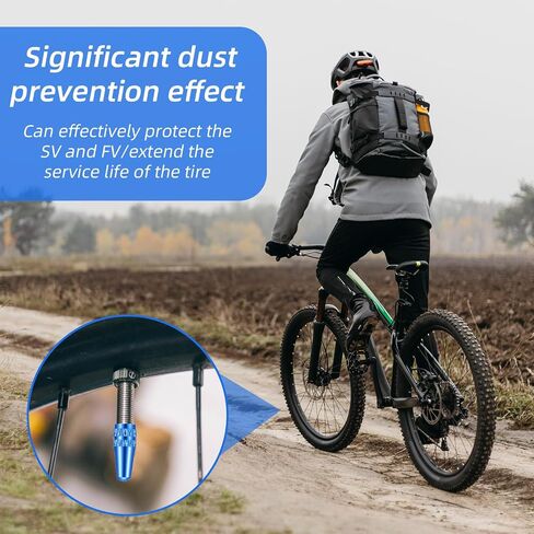 20 Pieces Presta Valve Caps, 10 Colors Bike Valve Cap, Presta Valve Stem Cap Dust Covers Aluminum Bike Tire Caps French Bicycle Air Tire Caps in Saudi Arabia