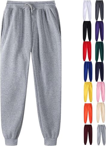 Joggers for Women Lightweight Cuffed Ankles Comfort Womens Sweatpants with Pockets Fall Sweat Pants Workout Jounge in Saudi Arabia