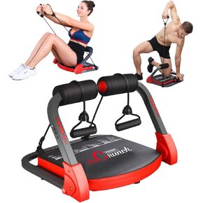 Ab Machine Ab Workout Equipment Sit Up Machine & Exercise Equipment Ab Crunch Machine for Stomach Workout Ab Core Trainer Abdominal Machine for Home Gym with Resistance Bands in Saudi Arabia