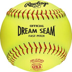 رولينغز | الكرات اللينة الرسمية من USA Pro Leather Dream Seam Fastpitch | الولايات المتحدة الأمريكية/آسا | C12RYLA | 12" in Saudi Arabia