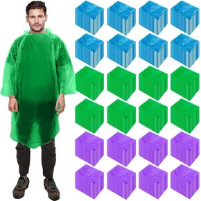 Pasimy 150 Pcs Disposable Rain Ponchos Bulk for Adults Emergency Ponchos with Hood for Man Women Travelling Camping Hiking in Saudi Arabia