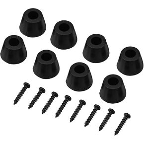 CHICIRIS 30x20mm Rubber Feet Anti Vibration Stand for Speaker Guitar Amplifier, Set of 4 Pads with Screws, Ideal for Minimizing Vibration and Enhancing Sound Quality in Saudi Arabia