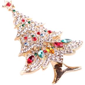 Homoyoyo شجرة عيد الميلاد بروش شارات عيد الميلاد دبوس زينة عيد الميلاد الحلي عيد الميلاد دبابيس قلادة عيد الميلاد دبابيس المطاطية ترصيع أساور المجوهرات اكسسوارات الذهب in Kuwait