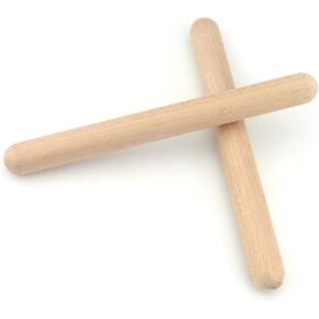 Drfeify Kids Wooden Rhythm Stick Clear Sound Musical Percussion Instrument for School Music Class (1 Pair) in Kuwait