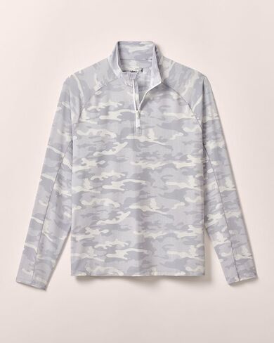 johnnie-O Patton Performance Camo 1/4 Zip Pullover in Saudi Arabia