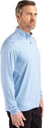 Cutter & Buck Mens Cutter & Buck Coastline Epic Comfort Recycled Mens Quarter Zip in Saudi Arabia