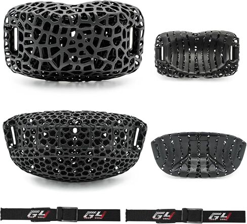GY Hockey 3D Printed Chin Cup & Chinstrap Set 2 Styles Sport Helmet Chin Pad Guard Replacements Hockey Helmet Accessories Lightweight Breathable in Saudi Arabia