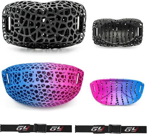 GY Hockey 3D مطبوعة الذقن كوب وChinstrap مجموعة 2 أنماط الرياضة خوذة الذقن وسادة الحرس استبدال الهوكي خوذة الملحقات خفيفة الوزن تنفس in Saudi Arabia