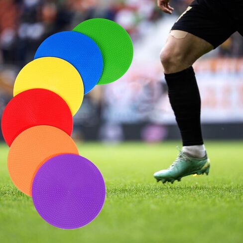 12 Pcs 4inch Spot Markers for Agility Dot for Training, Dance, Round Multiple Color Non-Slip Spot Marker in Saudi Arabia