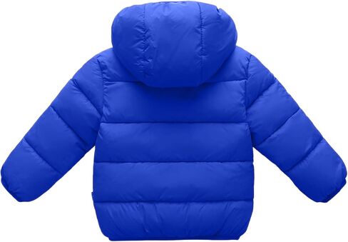 Boys Winter Coat Loose Parka Puffer Down Jackets Cute Zip Up Fall Coat Fleece With Hood Quilted Clothes With Pockets in Saudi Arabia