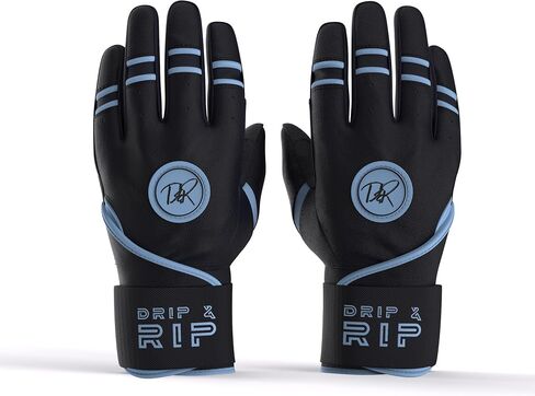 Drip & Rip Baller Series - Youth Batting Gloves + Adult Batting Gloves - for Softball and Baseball - Long Cuff Leather Style for Adult and Youth in Saudi Arabia