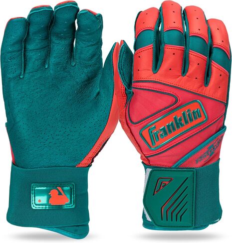 Franklin Sports MLB Batting Gloves - Infinite Powerstrap Baseball + Softball Long Cuff Batting Gloves - Adult + Youth in Saudi Arabia