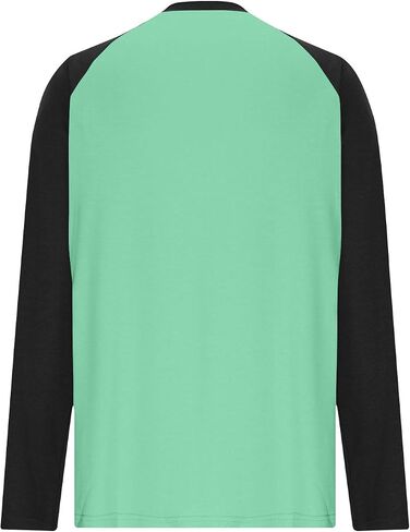 Womens Baseball Style Long Sleeve Raglan Jersey Shirt Fall Casual Crewneck Pocket Color Block Tunic Tops for Leggings in Saudi Arabia