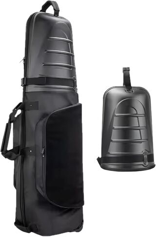 Golf Travel Bags for Airlines with Wheels & Hard Shell Top, Lightweight 1680D Club Travel Case, Foldable Golf Bag for Men with Handles, Side Pockets & Durable Protection in Saudi Arabia