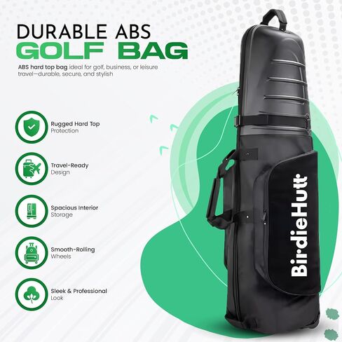 Golf Travel Bags for Airlines with Wheels & Hard Shell Top, Lightweight 1680D Club Travel Case, Foldable Golf Bag for Men with Handles, Side Pockets & Durable Protection in Saudi Arabia