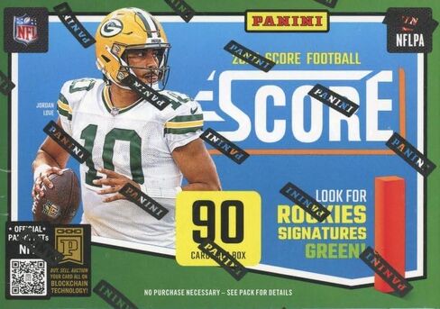 2025 Panini SCORE Football EXCLUSIVE ضخم من 90 بطاقة صندوق ناسف مختوم من المصنع بما في ذلك (24) الناشئين، (5) المتوازيات، (18) إدراجات و#'d موازية! ابحث عن ترافيس هانتر وجاكسون دارت وكام وارد والمزيد! in Saudi Arabia