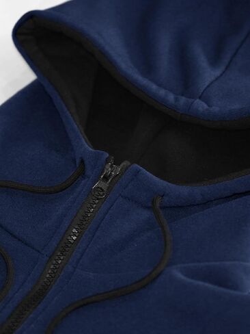 Hakjay Hoodie Tracksuit 2 Pieces Set for Men Athletic Sports Jogging Sweatsuit Set Casual Zipper Outfit in Kuwait