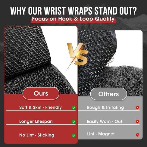 WSAKOUE Weightlifting Wrist Wraps - 18" Professional Wrist Support with Heavy-Duty Thumb Loop for Powerlifting, Bench Press & Strength Training- Adjustable Gym Wrist Straps for Men & Women in Saudi Arabia