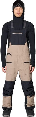 Mountain Hardwear، بنطلون مريلة First Tracks - للرجال، Dunes/Black، L/Reg in Saudi Arabia